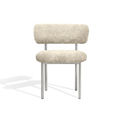 Font dining chair | oyster sheepskin | Chairs | møbel copenhagen