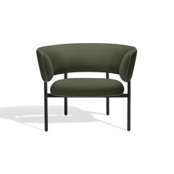 Font lounge armchair | Green