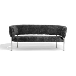 Font lounge sofa | grey sheepskin
