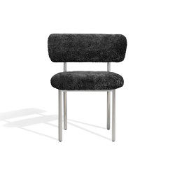 Font regular chair | grey sheepskin