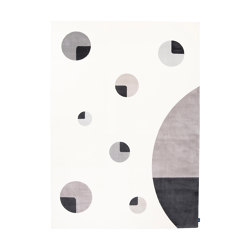 Planeten | Rechteckiger Teppich (Greys and White) | Formatteppiche | Softicated