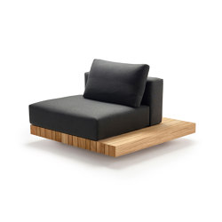 Plateau Lounge L-Module Seat/Back + Side Table | Armchairs | solpuri