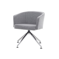 Taranto Chair with 4-star base, metal | Chairs | Assmann Büromöbel