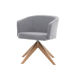 Taranto Chair with 4-star base, wood | Sedie | Assmann Büromöbel