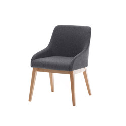 Teramo 4-leg chair, wood | without armrests | Assmann Büromöbel