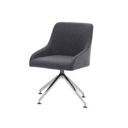 Teramo Chair with 4-star base, metal | without armrests | Assmann Büromöbel