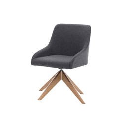 Teramo Chair with 4-star base, wood | Chairs | Assmann Büromöbel