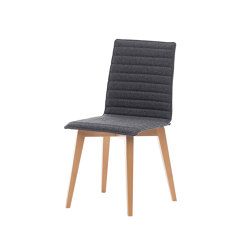 Torino 4-leg chair, wood | without armrests | Assmann Büromöbel