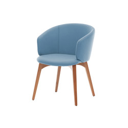 Trento 4-leg chair, wood