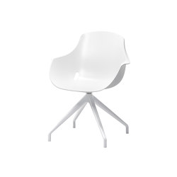 Triest Chair with 4-star 
base, plastic