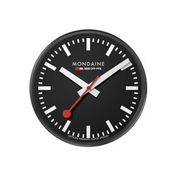 Wall clock, 25 cm, black kitchen clock |  | Mondaine Watch