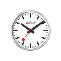 Wall clock, 25 cm, silver kitchen clock | Clocks | Mondaine Watch