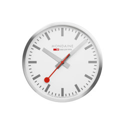Wall clock, 25cm, silver kitchen clock |  | Mondaine Watch