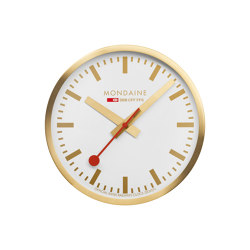Wall clock, 40cm, golden kitchen clock |  | Mondaine Watch