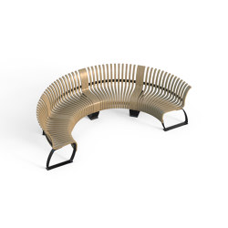 Nova C Back Bracket Concave configuration | Seating islands | Green Furniture Concept
