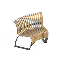 Nova C Back Elevation Concave 30° | Modular seating elements | Green Furniture Concept