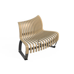 Nova C Back Elevation Convex 45° | Modular seating elements | Green Furniture Concept