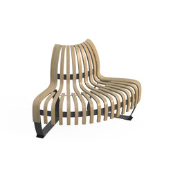 Nova C Back Elevation Convex 90° | Modular seating elements | Green Furniture Concept