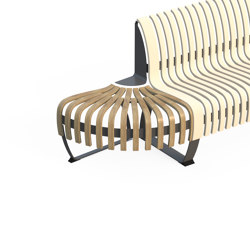 Nova C Back Elevation Endpiece L | Benches | Green Furniture Concept