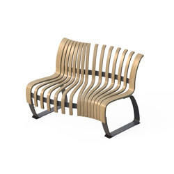 Nova C Back S-Curve R | Modular seating elements | Green Furniture Concept