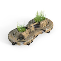 Nova C Bowtie configuration | Benches | Green Furniture Concept