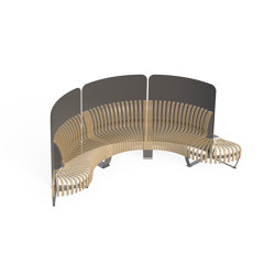 Nova C Divider Concave 45° | Modular seating elements | Green Furniture Concept