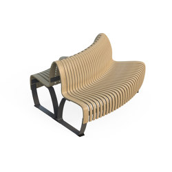 Nova C Double Back 45° | Benches | Green Furniture Concept