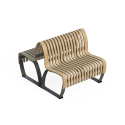 Nova C Double Back Elevation 100 | Benches | Green Furniture Concept