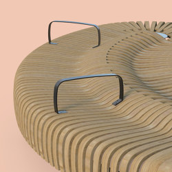 Nova C Double Bench Armrest | Modular seating elements | Green Furniture Concept