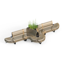 Planter Divider T-Connection | Plant pots | Green Furniture Concept