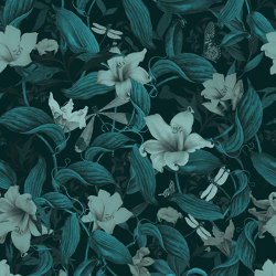 Fleur De Lis Velvet Blue | Revestimientos de paredes / papeles pintados | Agena