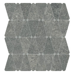 Arkiquartz | Graphite Triangoli Tessere | Ceramic tiles | Marca Corona