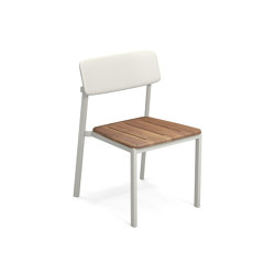 Shine Chair with teak seat | 247-82 | stackable | EMU Group