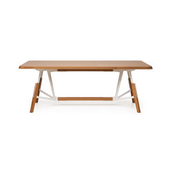 Stammtisch rectangular table, solid wood tabletop