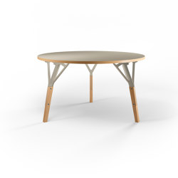 Stammtisch round table, plywood top