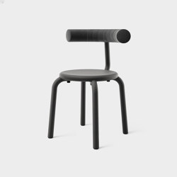 Torno Chair Upholstered Back | stackable | +Halle