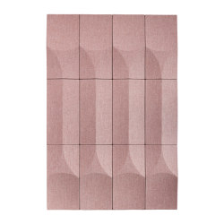 ELLIPSE COLUMN acoustic wall panel, pink | relief | VANK