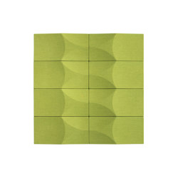ELLIPSE LENS acoustic wall panel, green | Sound absorbing wall systems | VANK