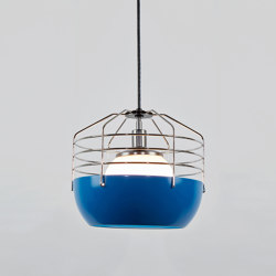 Bluff City 14 - inch (Blue/Nickel) | Suspended lights | Roll & Hill