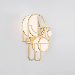 Moonrise Sconce 02 (Brushed Brass) | Lampade parete | Roll & Hill
