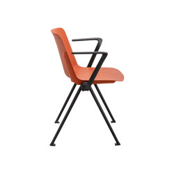 VIA chair, plastic shell, stackable | Chairs | VANK