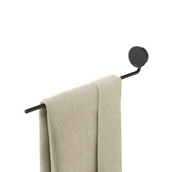 Opal Black | Towel Rail With 1 Arm Black | Towel rails | Geesa