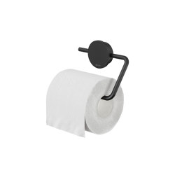 Opal Black | Toilet Roll Holder Without Cover Black | Bathroom accessories | Geesa