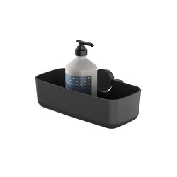 Opal Black | Shower Basket 25 cm Black | Bathroom accessories | Geesa