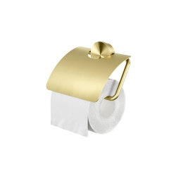 Opal Brushed Gold | Toilettenpapierhalter Mit Deckel Goldfarben Gebürstet |  | Geesa