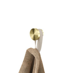 Opal Brushed Gold | Crochet Porte-Serviette Petit Or Brossé | Towel rails | Geesa