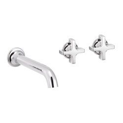 Times | 3-hole wall-mounted washbasin mixer | Robinetterie pour lavabo | rvb