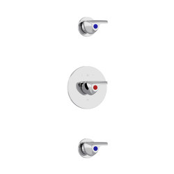 Pile & Face | Concealed shower thermostat with 2 valves | Shower controls | rvb