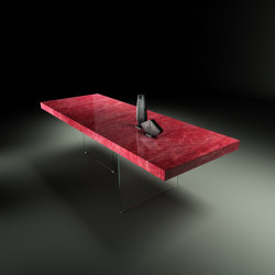 Air Cobra Rosso XGlass Table |  | LAGO
