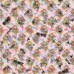 Vandalized Granny's Flowers | Wall coverings / wallpapers | LONDONART